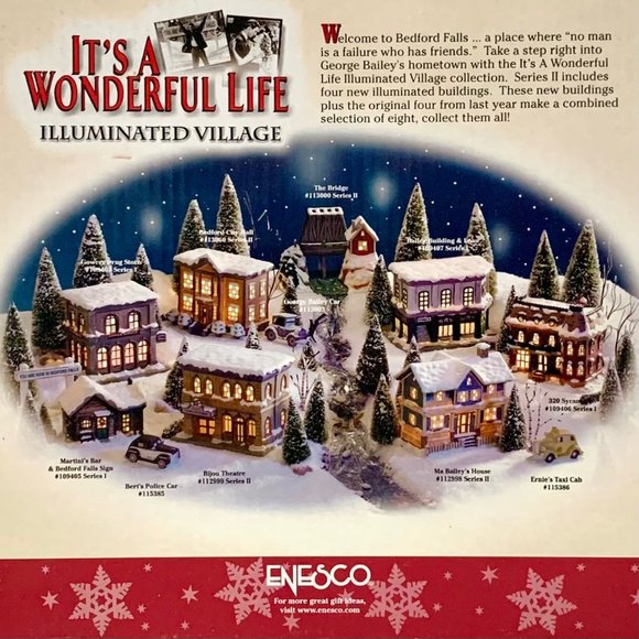 IT'S A WONDERFUL LIFE, CITY HALL, ILLUMINATED VILLAGE - Picture 12 of 12